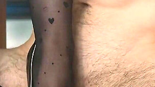 High Heels Sexy Legs in Nylons Footjob