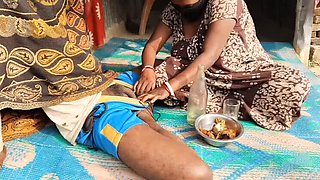 Desi Bhabhi Drunk Sex With Neighbor - Big Tits Indian Aunty Anal & Handjob