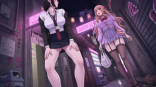 Various naked women with lustful, lewd expressions