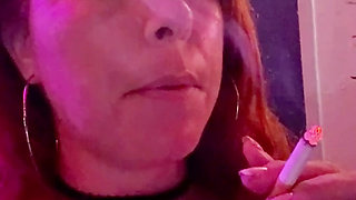 Smoking at the Boobie Bar