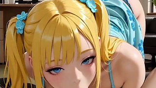 Manga porn anime - I always deep-throat my acquaintance's trouser snake when I go to his mansion
