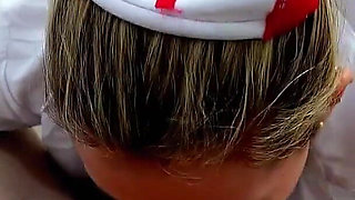 Gamer Boy Gets a Deepthroated Blowjob From His Nurse Who Came to Relieve Him