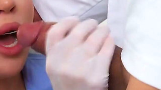Busty Nurse Turns on Doctor. Facial Cumshot MILF Crazy Position
