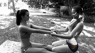 Classic Hot Lesbian Seduction After Yoga Class