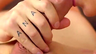 Cute Blonde Emily Loves to Suck His Cock