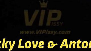 Beauteous Antonia and Vicky's drinking piss action