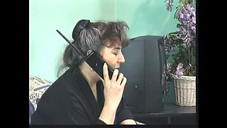 Grit Kempinski gets her hairy cunt filled while sucking cock