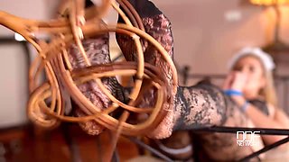 Maiden Education: Tattooed Dominatrix Educates British Housekeeper