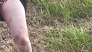 Outdoor Female Exhibitionist: Hitchhiking Flash