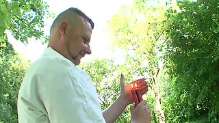 German Bdsm - Two Outdoor Slave