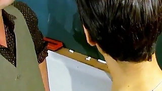 Skinny latina teen Jasmine Arabia gets ass fucked by teacher
