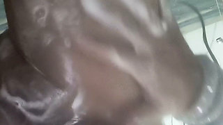 Hot Housewife Taking Shower