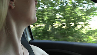 German Driving Naked Car