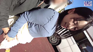 Skirt Side Tease Where Slick Grazing Turns to Instant Climax the Moment She Sinks in - 1