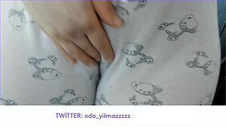 Cameltoe- Masturbate with Pajama- Rubbing Pussy with Pajama