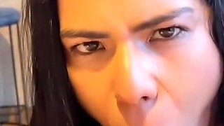 Face Fucked - Petite Latina in the Loop with Extreme Blowjob in POV