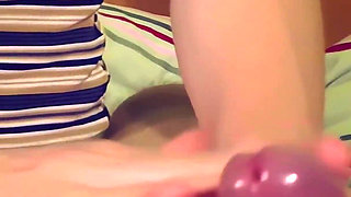 3 Cumshots From His Poor Cock