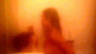 Trying to fuck in the steamy shower, he stands up and makes me swallow a huge cumload at the end!