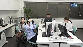 Thick Black Pantyhose Temptation From a Female Coworker - Part3
