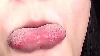 The Dry Mouth and Tongue of Soyo Higashiyama in Extreme Close-up