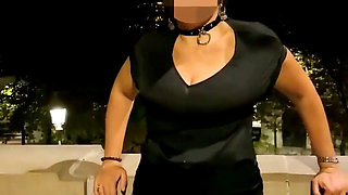I'm Walking Around Paris in a Micro Skirt with an Anal Plug, Right in Front of the Eiffel Tower