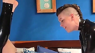 Virgin Fucked on the Bed by Latex Goddess