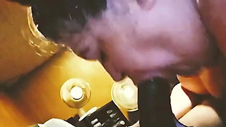 A college Teacher Sucking My Dick & Swallowing the Whole Load