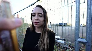 GERMAN SCOUT - Latina Teen Priscila Belini with perfect Tits