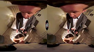 Wedding Day Threesome: Blowjob, Doggy  Cowgirl VR Porn
