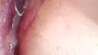 Grandma's Creampie Cunt (66) and Cum Cock of Nylonjunge (52)