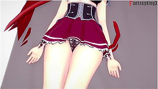 Fantasy harem queen denied by her devoted servant in a fiery hour-long saga
