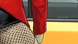 Horny Muscular MILF Dominatrix Fucks in the Car