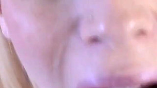 Hot blonde preggo get fucked and cummed on