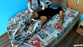 Little Slut Wakes Daddy for Hardcore Cowgirl Ride