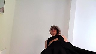Flexible foot fetish masturbating with feet and hands