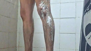 Relaxing in the shower