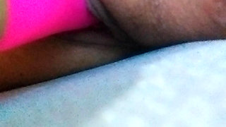 Fucking my pussy on the bench