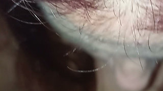 Jade in Lingerie in the Bathroom Sucks Me off and Finishes with Her Face Covered in Cum