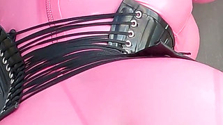 Cristal Kinky Pink Rubber Doll Getting Fucked Outdoors POV