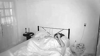 Chubby Pregnant Girlfriend Masturbates While I Spy on Her on Camera