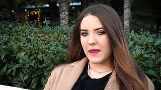 Russian Girl Spends Her Lunch Break Smoking 3 Cigs in a Row