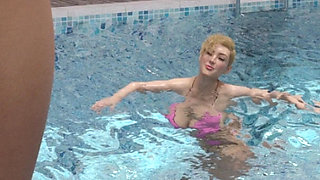 The Adored Marriage by Simbaclaw - Blonde Wife Gets BBC, Sexy Pool Party 5