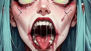 Turquoise Cracks: Nipple Stretching Bliss