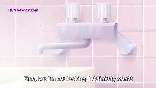 Busty Stepsister Seduces Me in Closet - Almost Caught Hentai Fuck with Big Tits and Ass