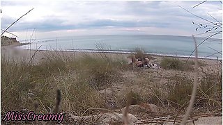 French Teacher Slut Blowjob Amateur On Nude Beach Public Front Stranger With Cumshot