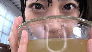 CFNM amateur facialized at blowjob party with voyeurs