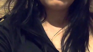 Ripped Pantyhose Pee Fetish - Blue Lingerie, Close-up Pussy Pee and Toilet Mess