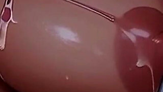 Lovely Lactating Lesbians Eating Pussy on the Beach