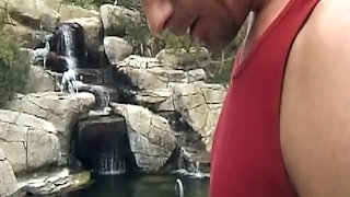 Blonde MILF Gets Pussy Licked and Creampied Outdoors