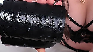 Hot MILF Milks Him Dry with a Machine - 5 Massive Cumshots in a Row